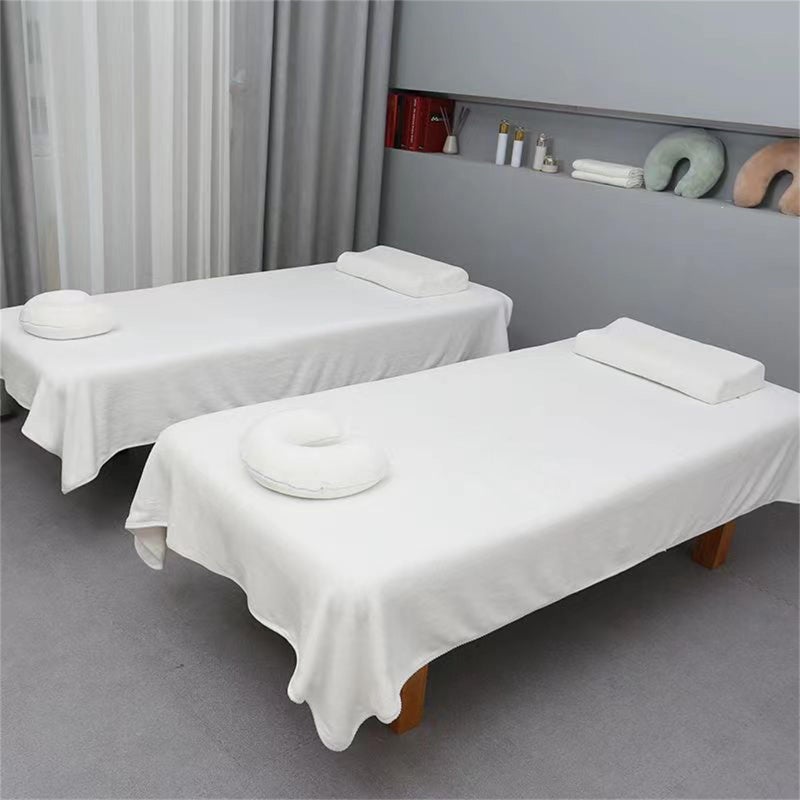 Professional Massage Table Sheets With Face Hole 4787 in Massage Warmer Linens Soft Spa Sheet Salon Table Cover With Hole Massage Bed Cover With Face Hole For Spa Beauty Bed Only 1 PC White Sheet
